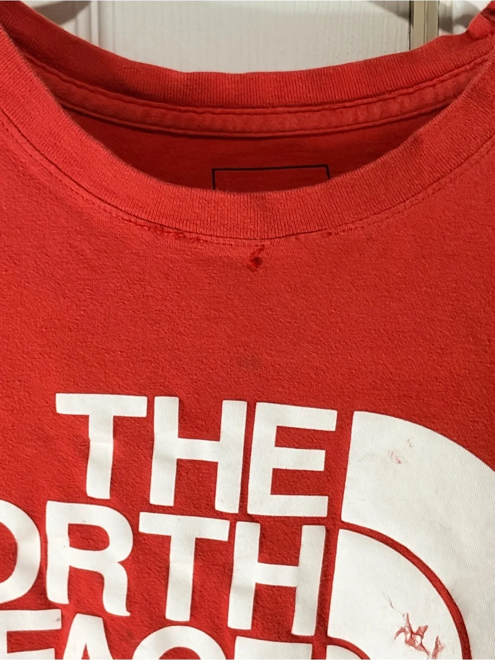 The North Face orange Logo Tee